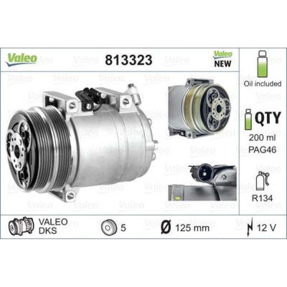 Компресор кондиціонера VALEO 813323
