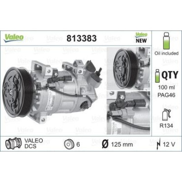 Компресор кондиціонера VALEO 813383