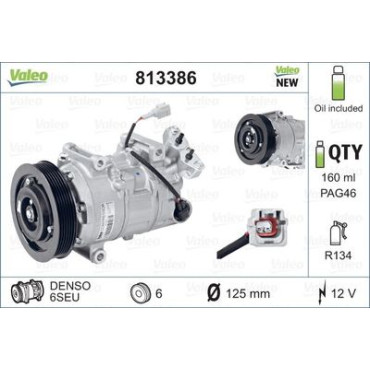 Компресор кондиціонера VALEO 813386