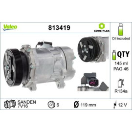 Компрессор кондиционера VALEO 813419