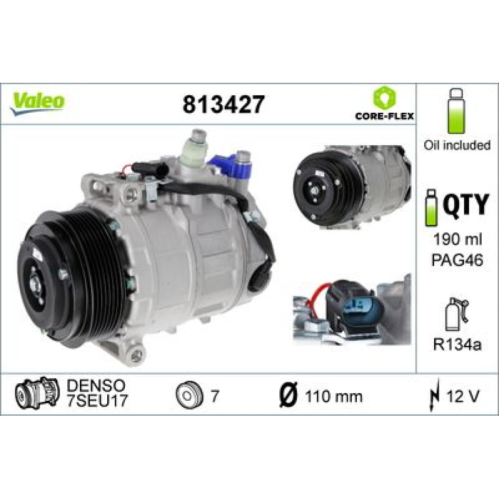 Компрессор кондиционера VALEO 813427