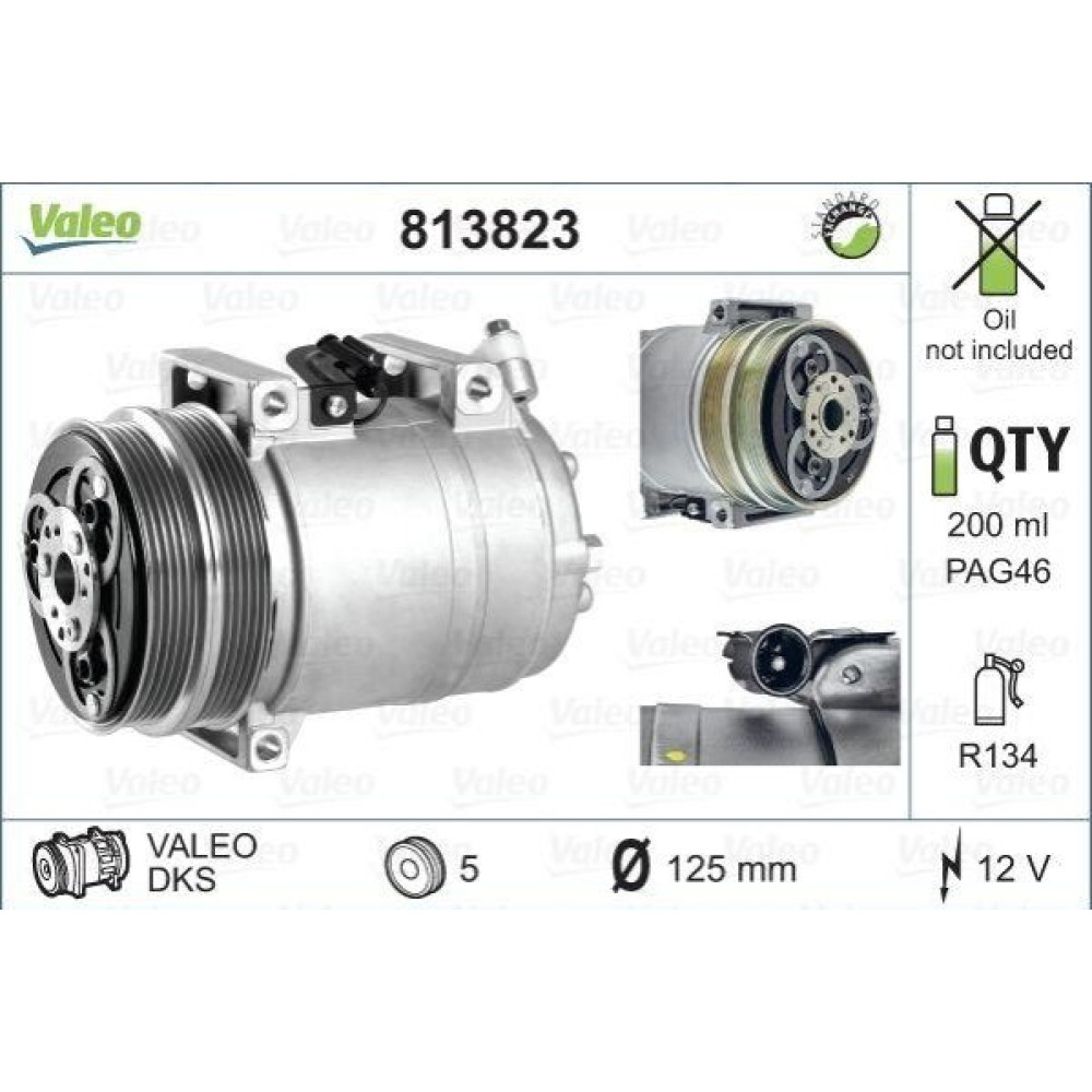 Компрессор кондиционера VALEO 813823