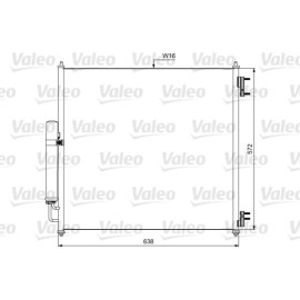 Радіатор кондиціонера VALEO 814053