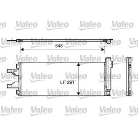 VALEO 814069 Радіатор кондиціонера VALEO 814069
