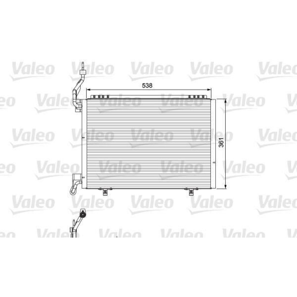 Радіатор кондиціонера VALEO 814075