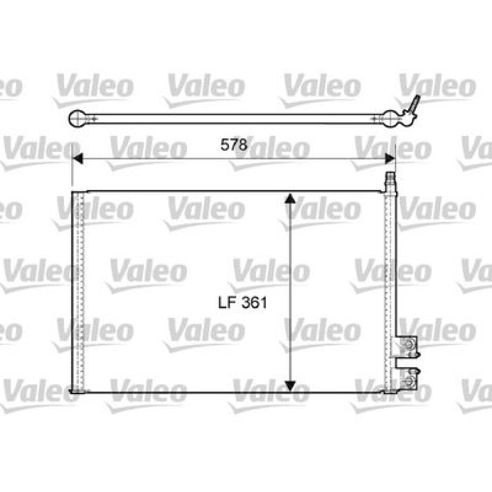 Радиатор кондиционера VALEO 814083
