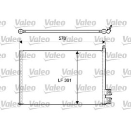 Радиатор кондиционера VALEO 814083