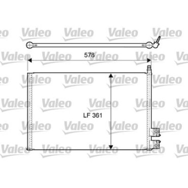 Радиатор кондиционера VALEO 814083
