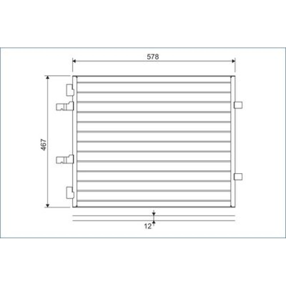Конденсатор без хладогену VALEO 814172