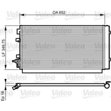 Радіатор кондиціонера VALEO 814187