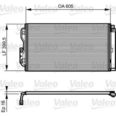 Радіатор кондиціонера VALEO 814191