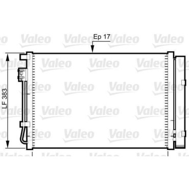 Радиатор кондиционера VALEO 814362