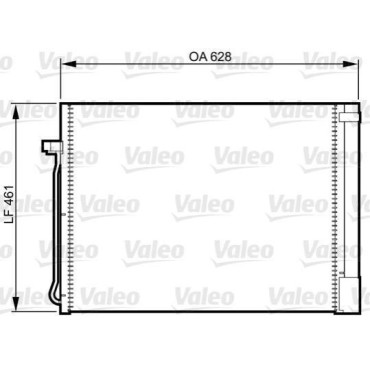 Радіатор кондиціонера VALEO 814367