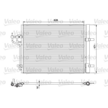 Радіатор кондиціонера VALEO 814390
