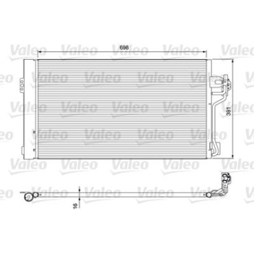 Радиатор кондиционера VALEO 814391