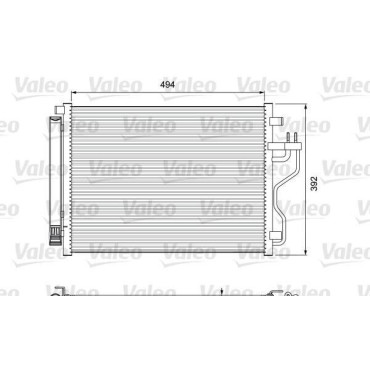Радиатор кондиционера VALEO 814396