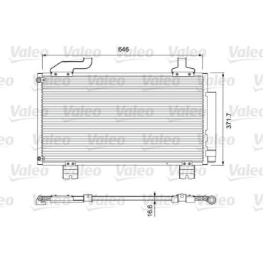 Радиатор кондиционера VALEO 814417