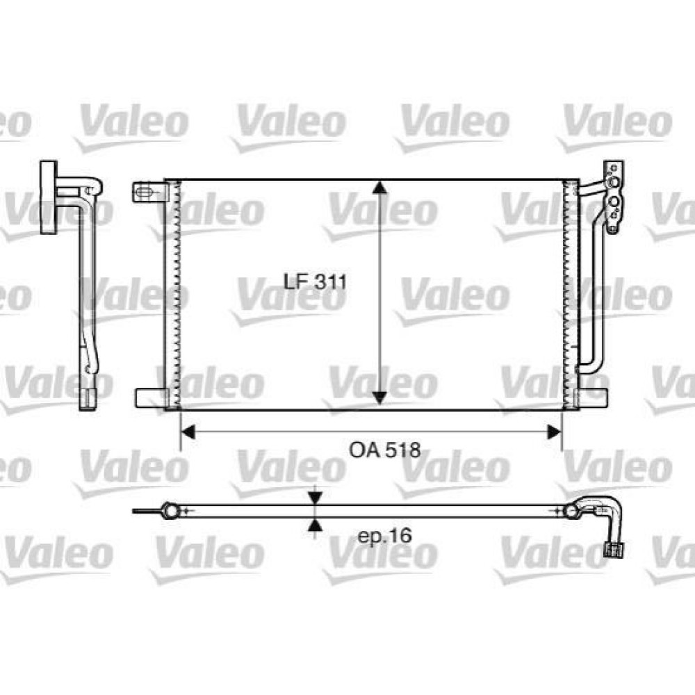 Радіатор кондиціонера VALEO 817405