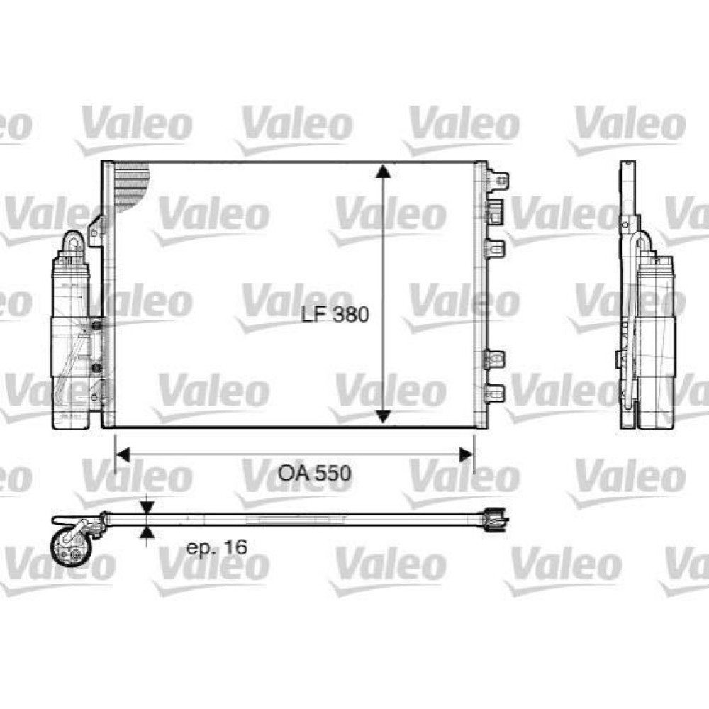 Радіатор кондиціонер VALEO 817661