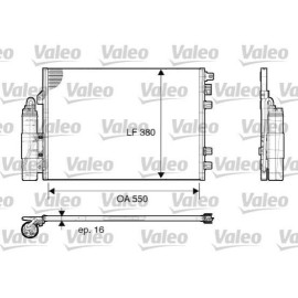 Радіатор кондиціонер VALEO 817661