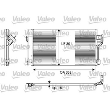 Радіатор кондиціонера VALEO 817842