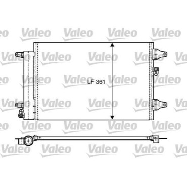 Радіатор кондиціонера VALEO 818004