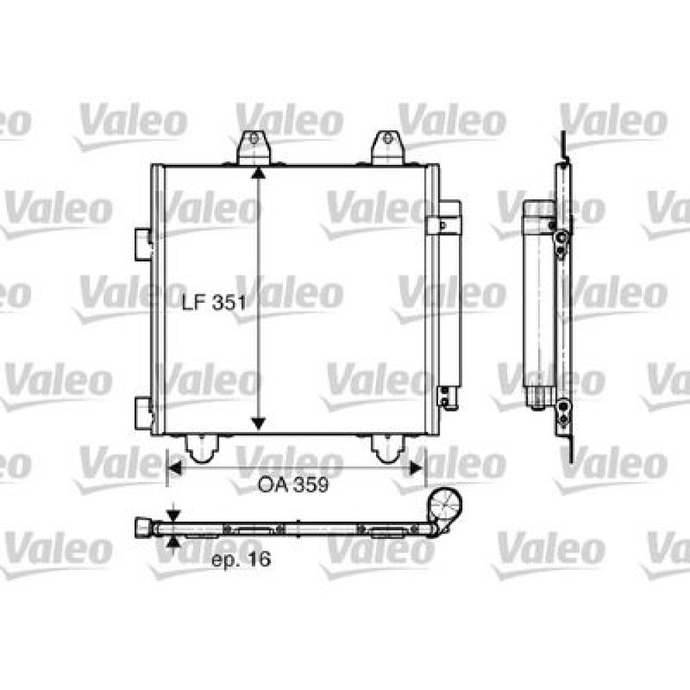 Конденсатор кондиціонера VALEO 818014