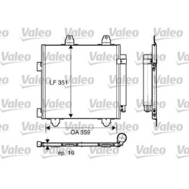 Конденсатор кондиціонера VALEO 818014