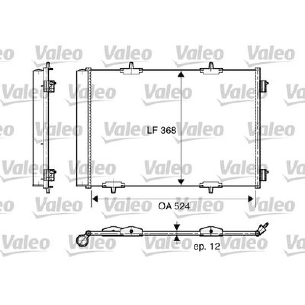 Радіатор кондиціонера VALEO 818015