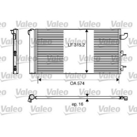Конденсатор кондиционера VALEO 818162