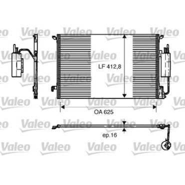 Конденсатор кондиціонера VALEO 818175