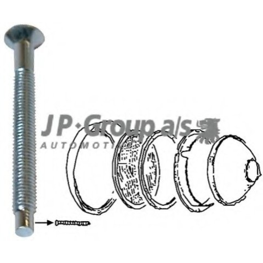Болт кольца фары 5X50 JP GROUP 8195151606
