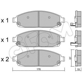 CIFAM 8227190 Гальмівні колодки CIFAM 8227190