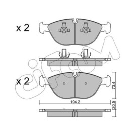 CIFAM 8228280 Тормозные колодки передние CIFAM 8228280