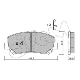 CIFAM 8229690 Тормозные колодки передние CIFAM 8229690