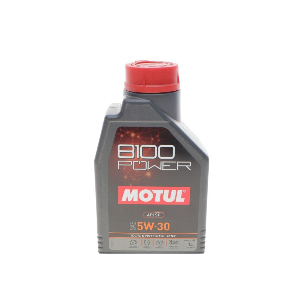 Олива моторна 100% синтетична естерова для авто 8100 Power 5W30 1L MOTUL 824501