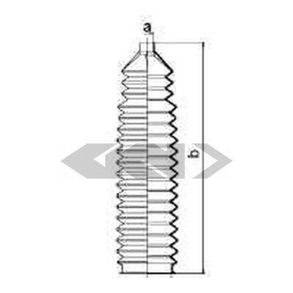 Ремонтний комплект пильника кермової рейки, з елементами монтажу Spidan 83600