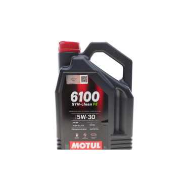 Олива моторна Technosynthese для авто 6100 Syn-clean FE 5W30 4L MOTUL 841750