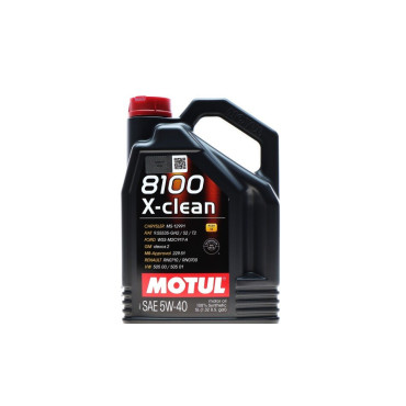 Олива моторна 100% синтетична для авто 8100 X-clean 5W40 5L MOTUL 843451