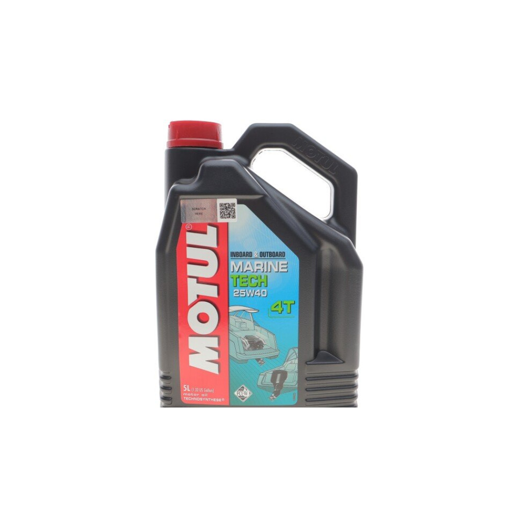 Масло Marine Tech 4T SAE 25W40 4X5 L MOTUL 853151