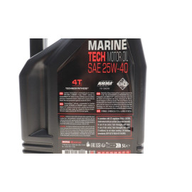 Масло Marine Tech 4T SAE 25W40 4X5 L MOTUL 853151