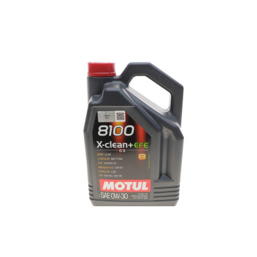 Олива моторна 100% синтетична для авто 8100 X-clean+ EFE 0W30 5L MOTUL 853951