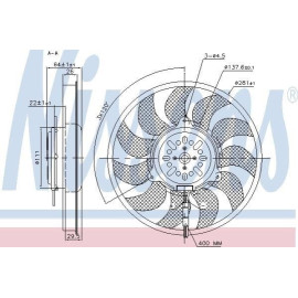 NISSENS 85731 Вентилятор охолодження двигуна NISSENS 85731
