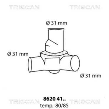 Термостат TRISCAN 86204180