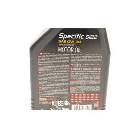 Масло моторное синтетическое Specific 5122 SAE 0W20 12x1 L MOTUL 867601