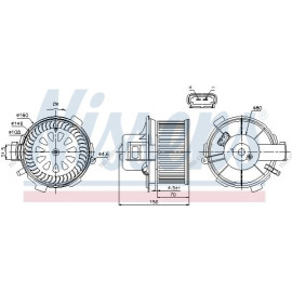 Вентилятор салону NISSENS 87045