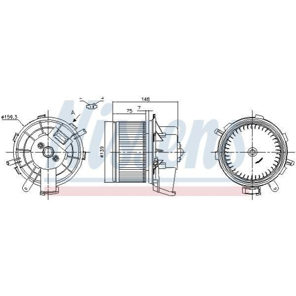 Вентилятор салона NISSENS 87290