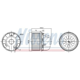 Вентилятор салона NISSENS 87313