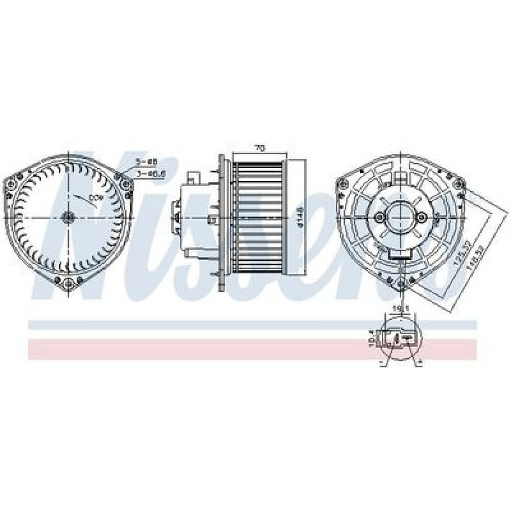 Вентилятор салону NISSENS 87454