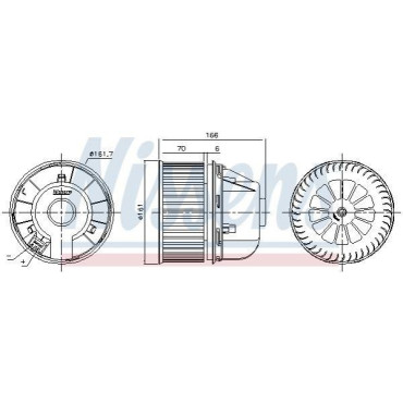 Вентилятор салону NISSENS 87488